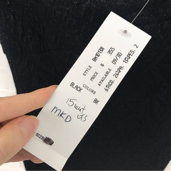 NWT Nicole Miller Collection Off The Shoulder Black Shimmer Dress SAMPLE - Picture 10 of 12